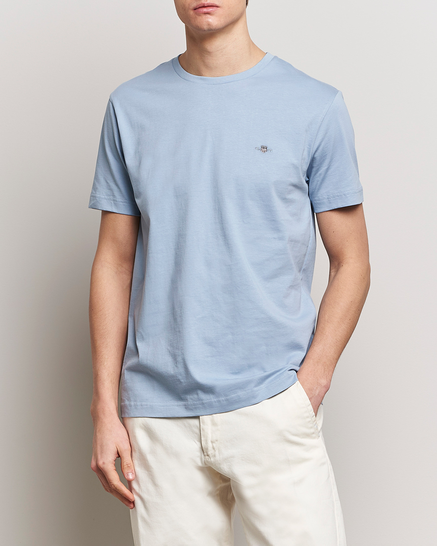 Herre | Nyheder | GANT | The Original T-Shirt Dove Blue