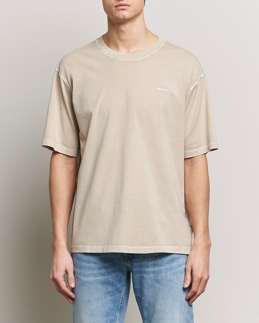 Herre | Afdelinger | GANT | Sunbleached T-Shirt Silky Beige