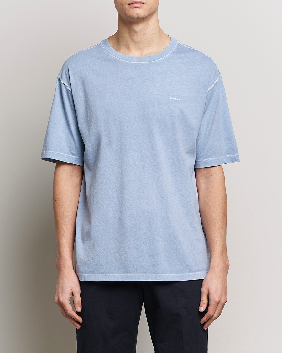 Herre | Kortærmede t-shirts | GANT | Sunbleached T-Shirt Dove Blue