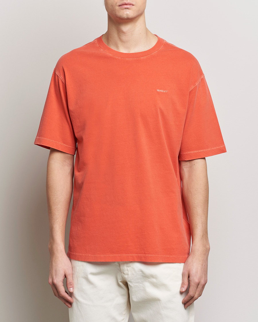 Herre | Kortærmede t-shirts | GANT | Sunbleached T-Shirt Burnt Orange