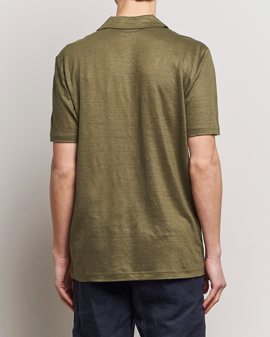 Herre | Polotrøjer | GANT | Linen Polo Juniper Green