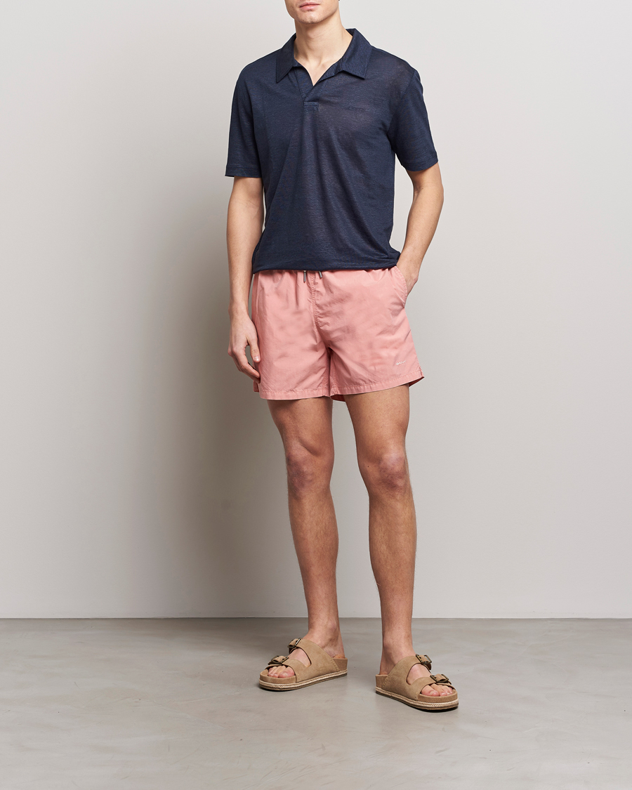 Herre | Polotrøjer | GANT | Linen Polo Evening Blue