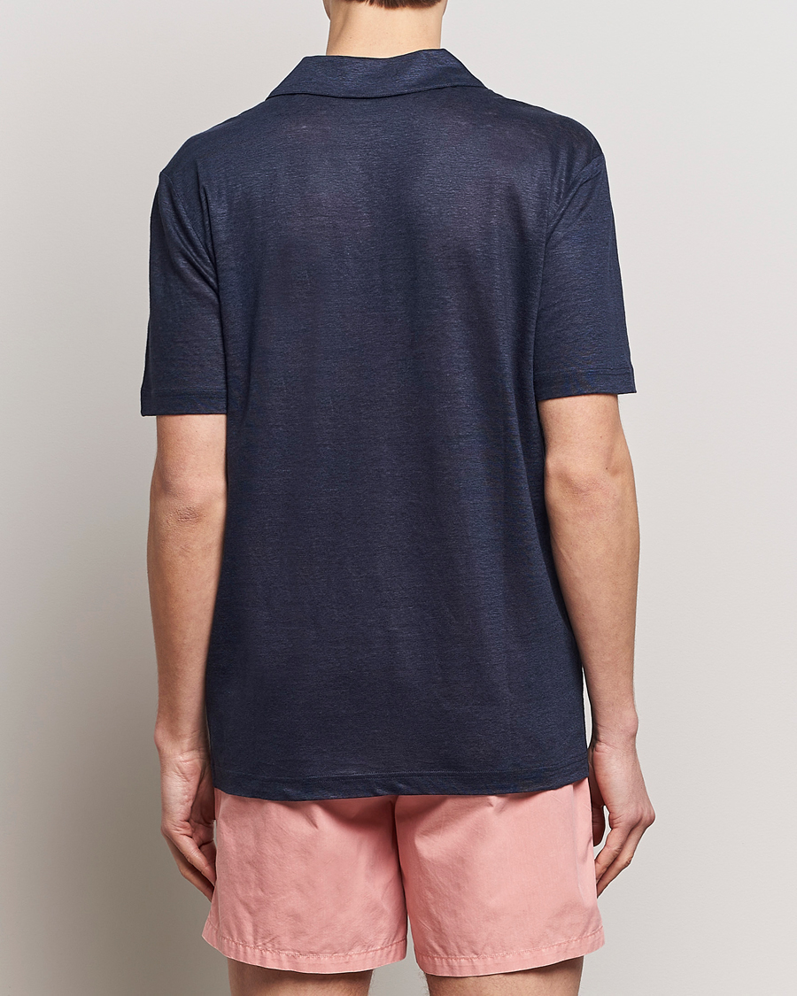 Herre | Polotrøjer | GANT | Linen Polo Evening Blue