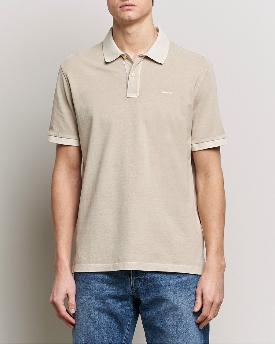 Herre | Preppy Authentic | GANT | Sunbleached Polo Silky Beige