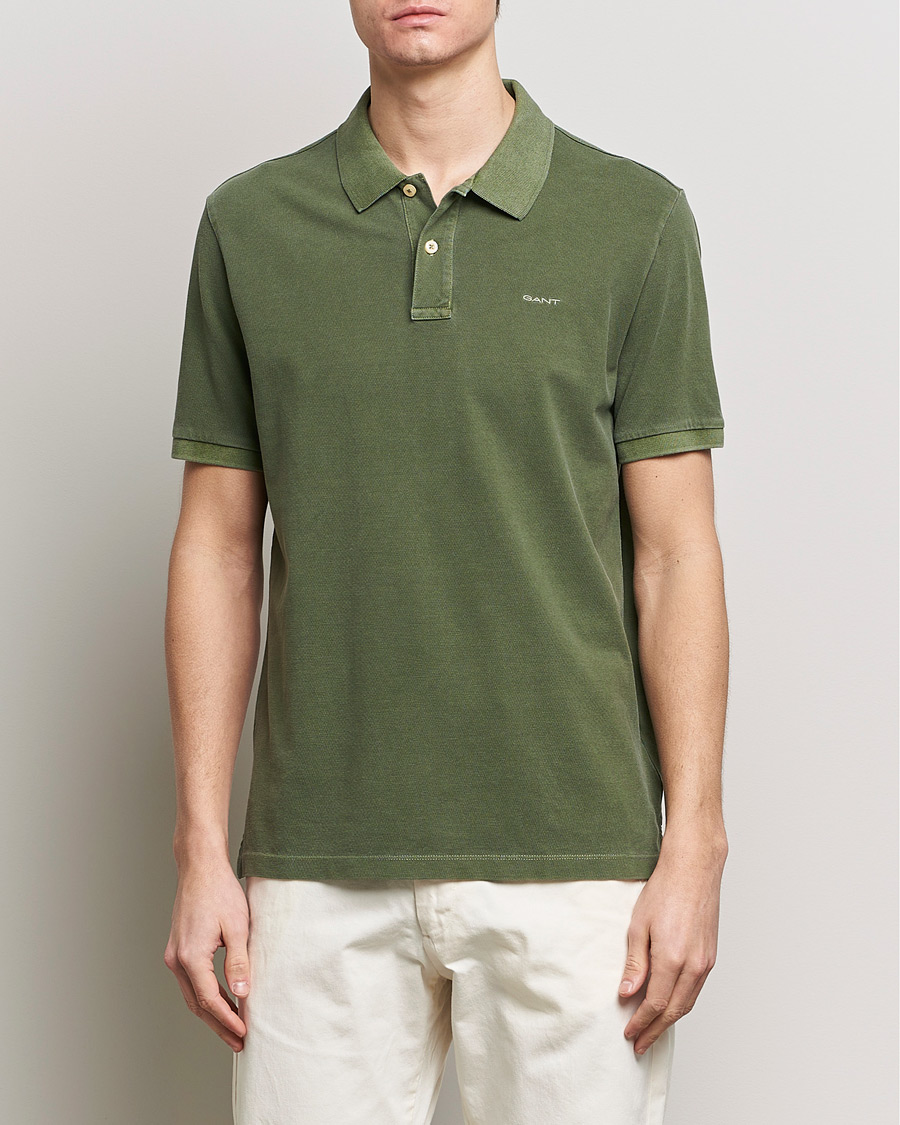 Herre | Polotrøjer | GANT | Sunbleached Polo Pine Green