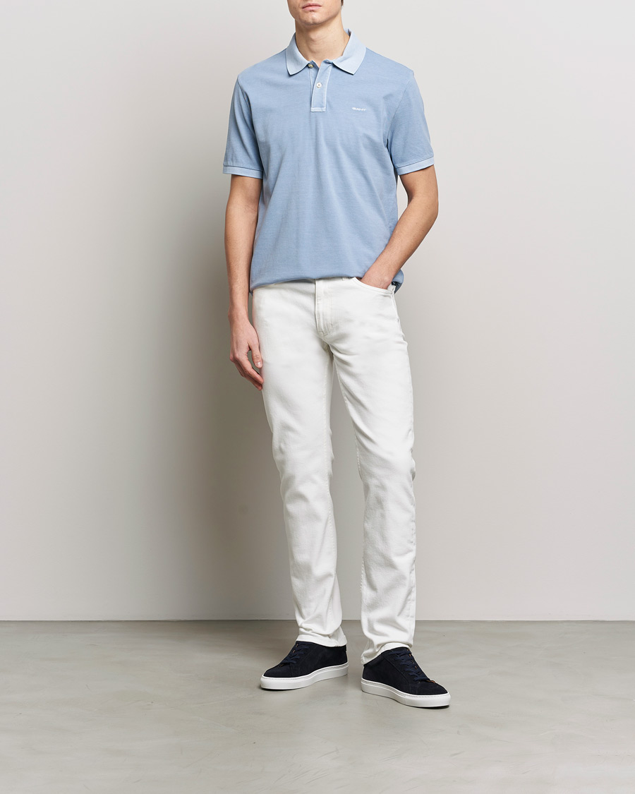 Herre | Polotrøjer | GANT | Sunbleached Polo Dove Blue