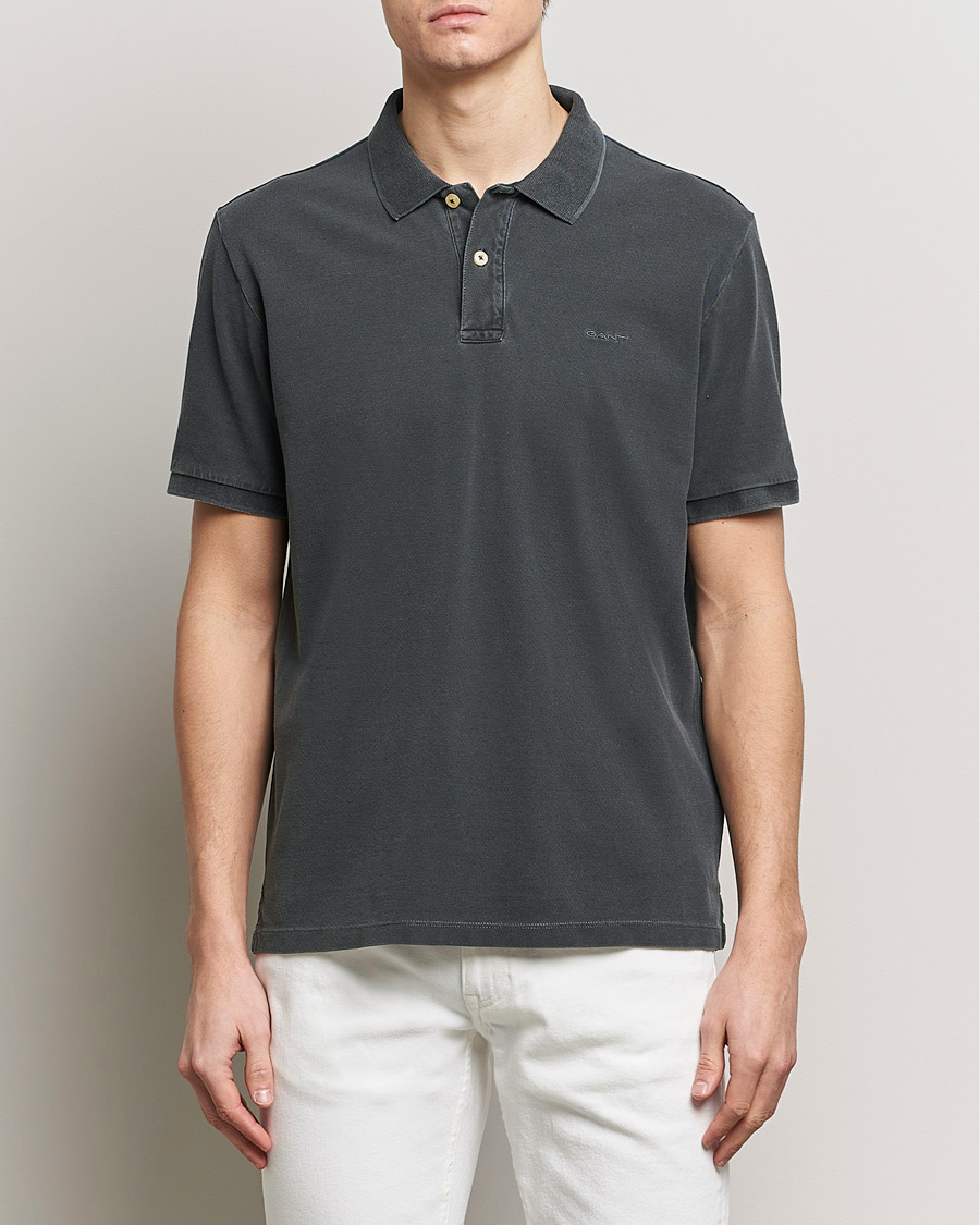 Herre | Kortærmede polotrøjer | GANT | Sunbleached Polo Black