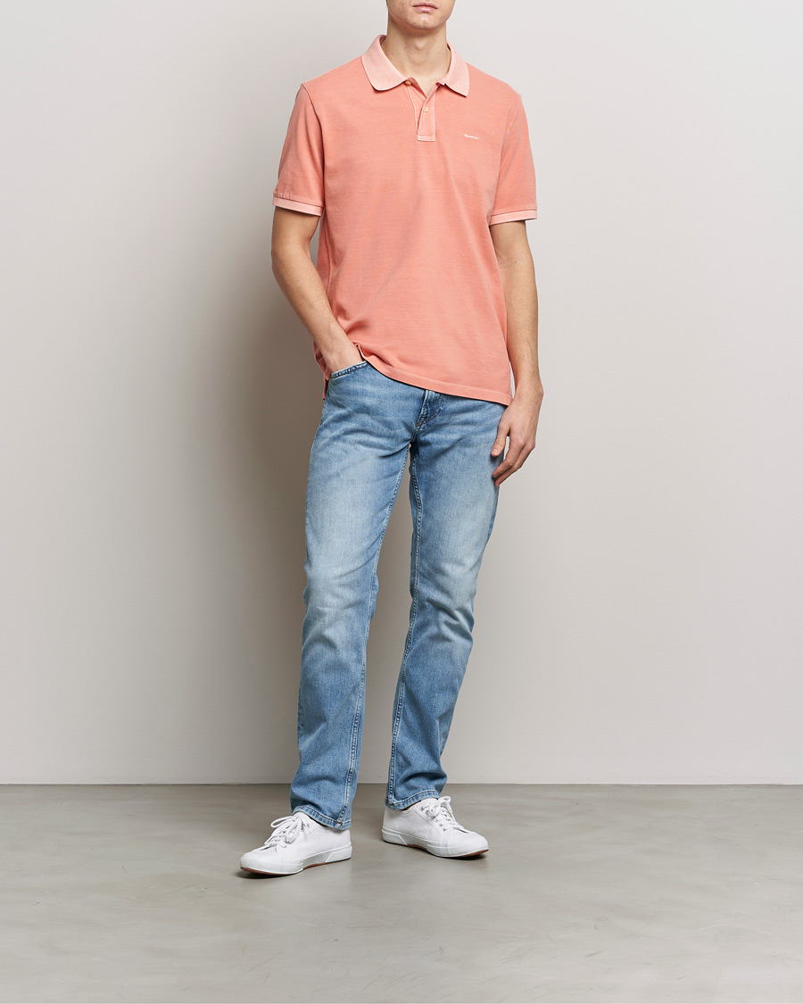 Herre | Polotrøjer | GANT | Sunbleached Polo Peachy Pink