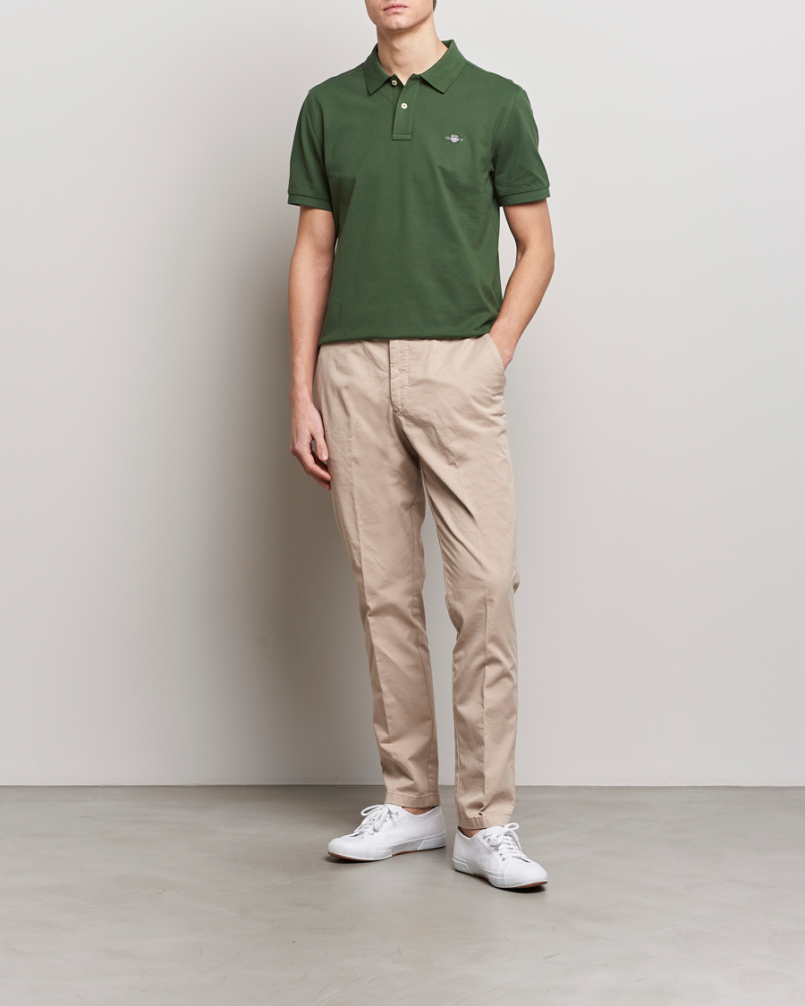 Herre | Polotrøjer | GANT | The Original Polo Pine Green