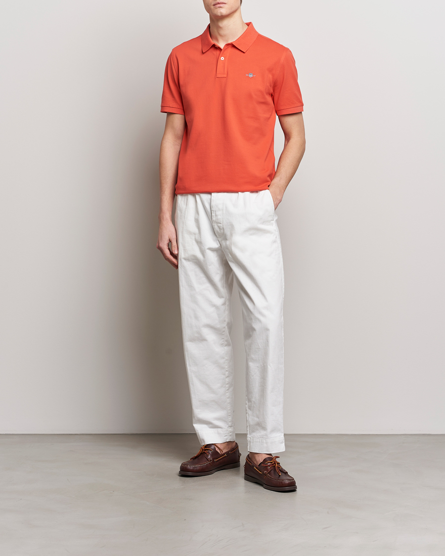 Herre | Polotrøjer | GANT | The Original Polo Burnt Orange