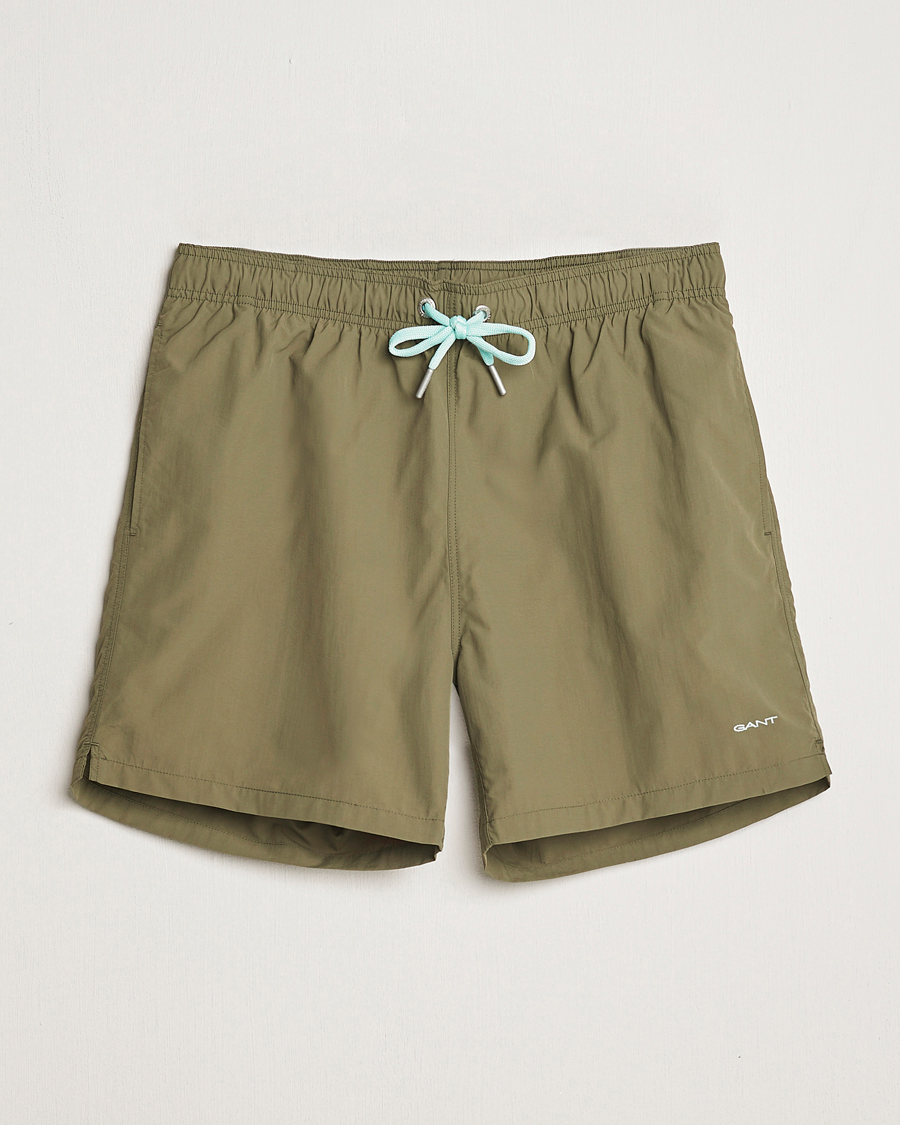 Herre | Badebukser | Gant | Basic Swimshorts Juniper Green