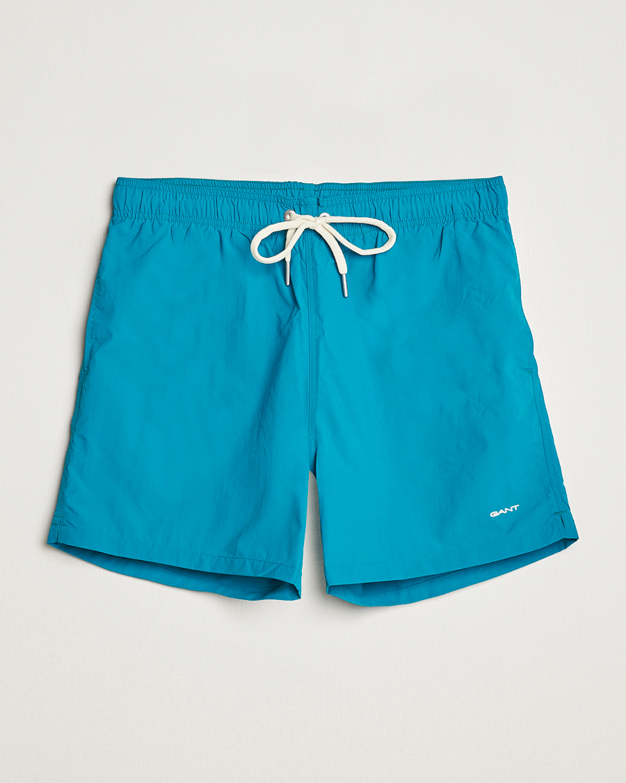 Herre | Badebukser | GANT | Basic Swimshorts Ocean Turquoise