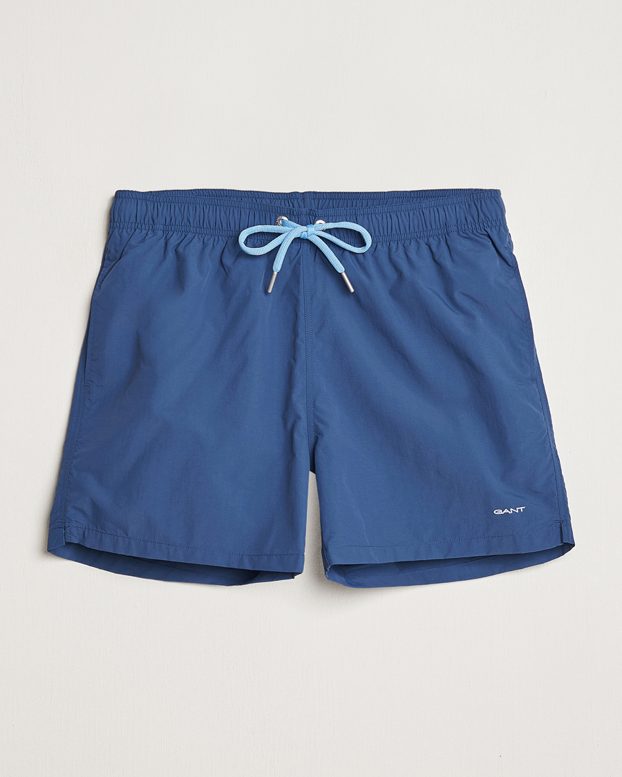 Herre | Badebukser | Gant | Basic Swimshorts Dusty Blue Sea