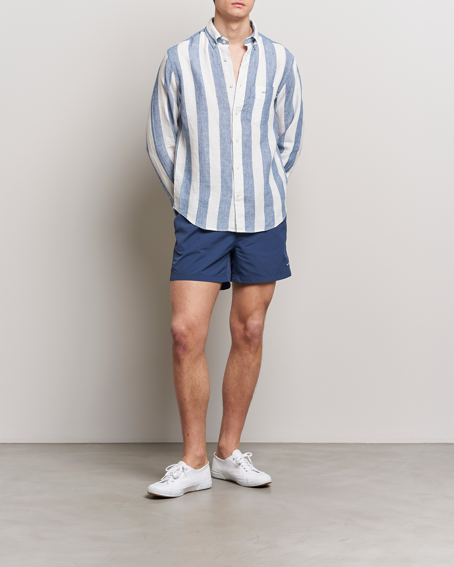 Herre | Badebukser | Gant | Basic Swimshorts Dusty Blue Sea