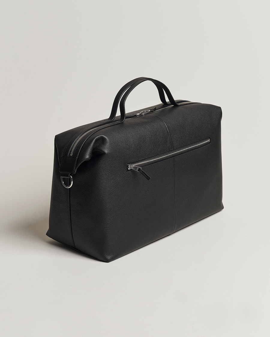 Herre | Tilbehør | GANT | Leather Weekendbag Black