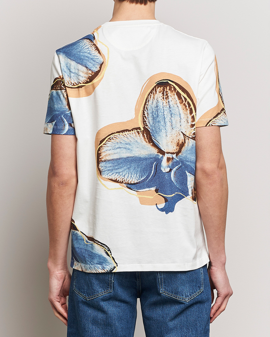 Herre | T-Shirts | Paul Smith | Organic Cotton Printed Orchid T-Shirt White