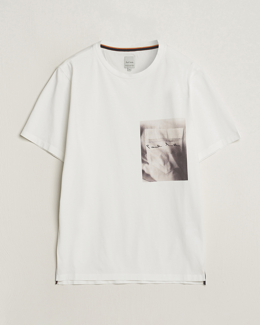 Herre | T-Shirts | Paul Smith | Organic Cotton Printed T-Shirt White