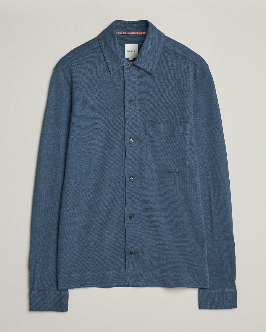 Herre | Skjorter | Paul Smith | Linen Jersey Shirt Blue