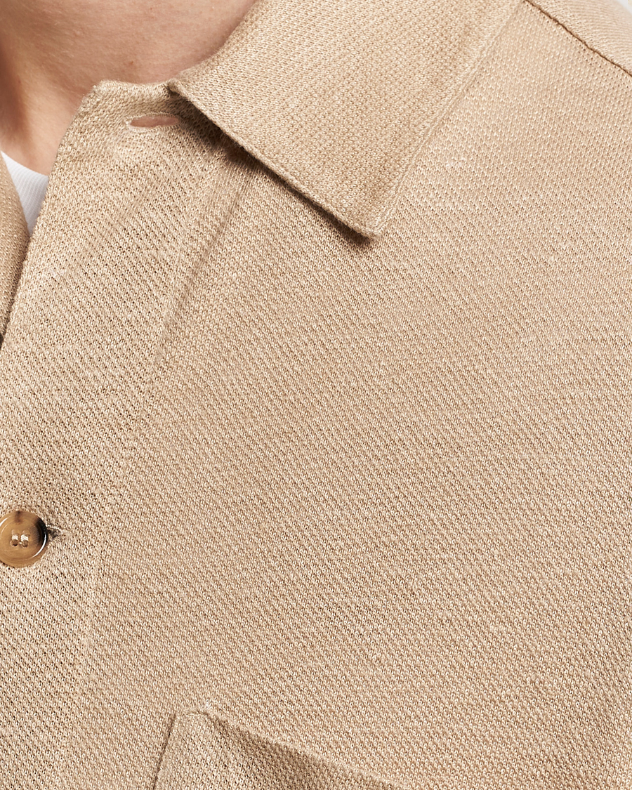 Herre | Skjorter | Paul Smith | Linen Jersey Shirt Beige