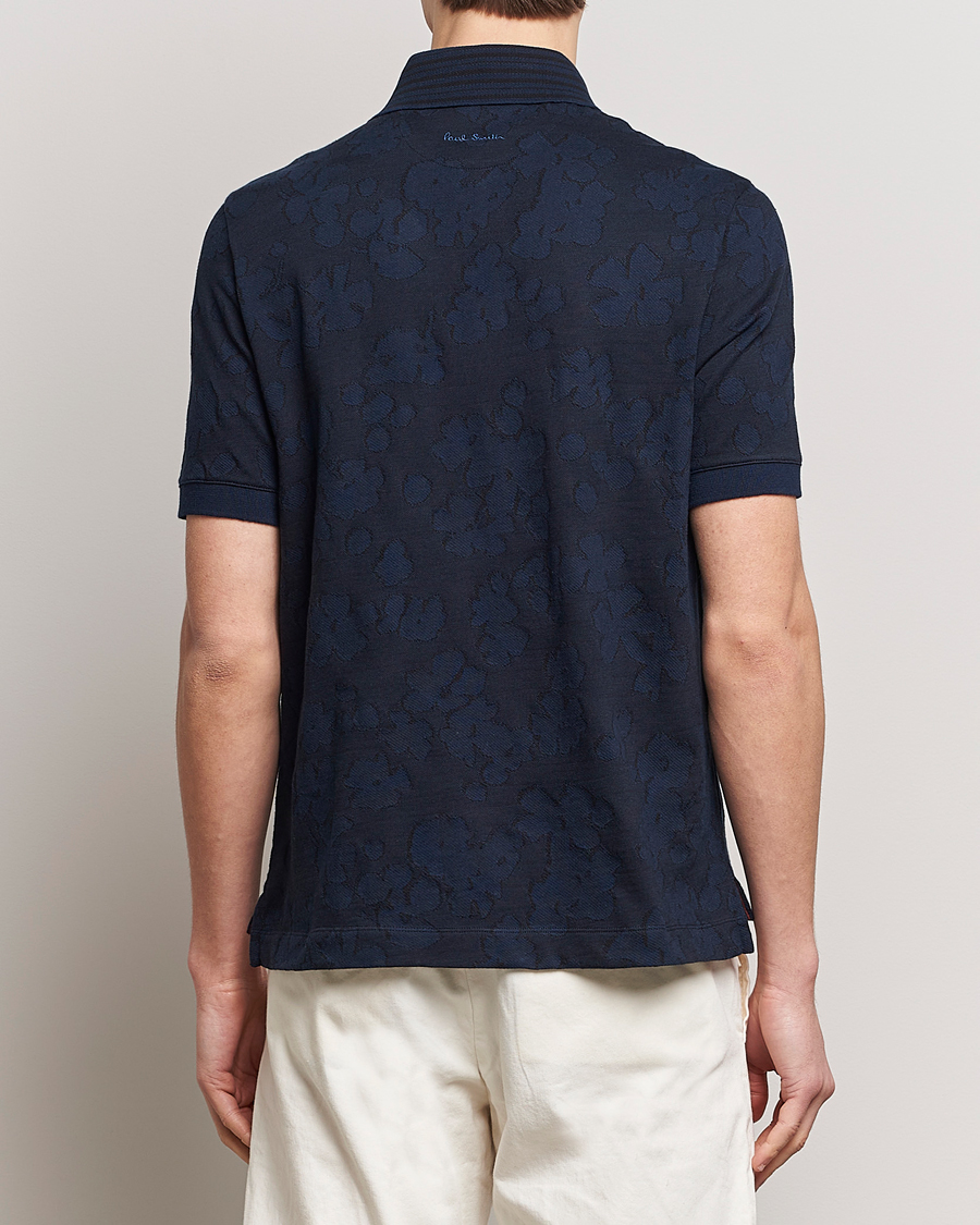 Herre | Skjorter | Paul Smith | Floral Jacquard Short Sleeve Shirt Navy