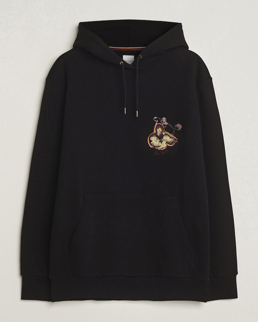 Herre | Trøjer | Paul Smith | Printed Orchid Hoodie Black