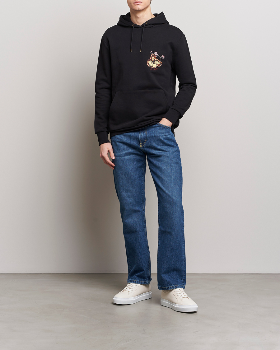 Herre | Trøjer | Paul Smith | Printed Orchid Hoodie Black