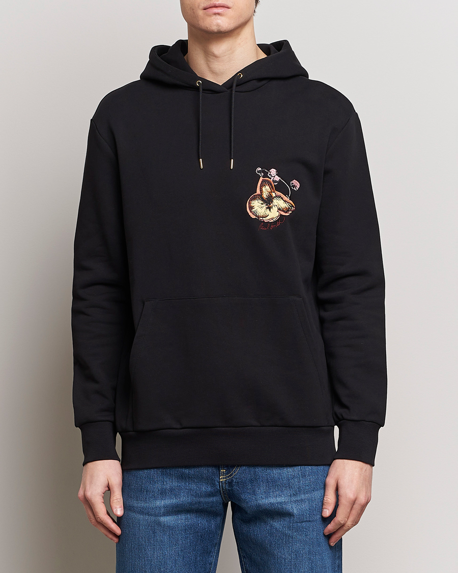 Herre | Hættetrøjer | Paul Smith | Printed Orchid Hoodie Black