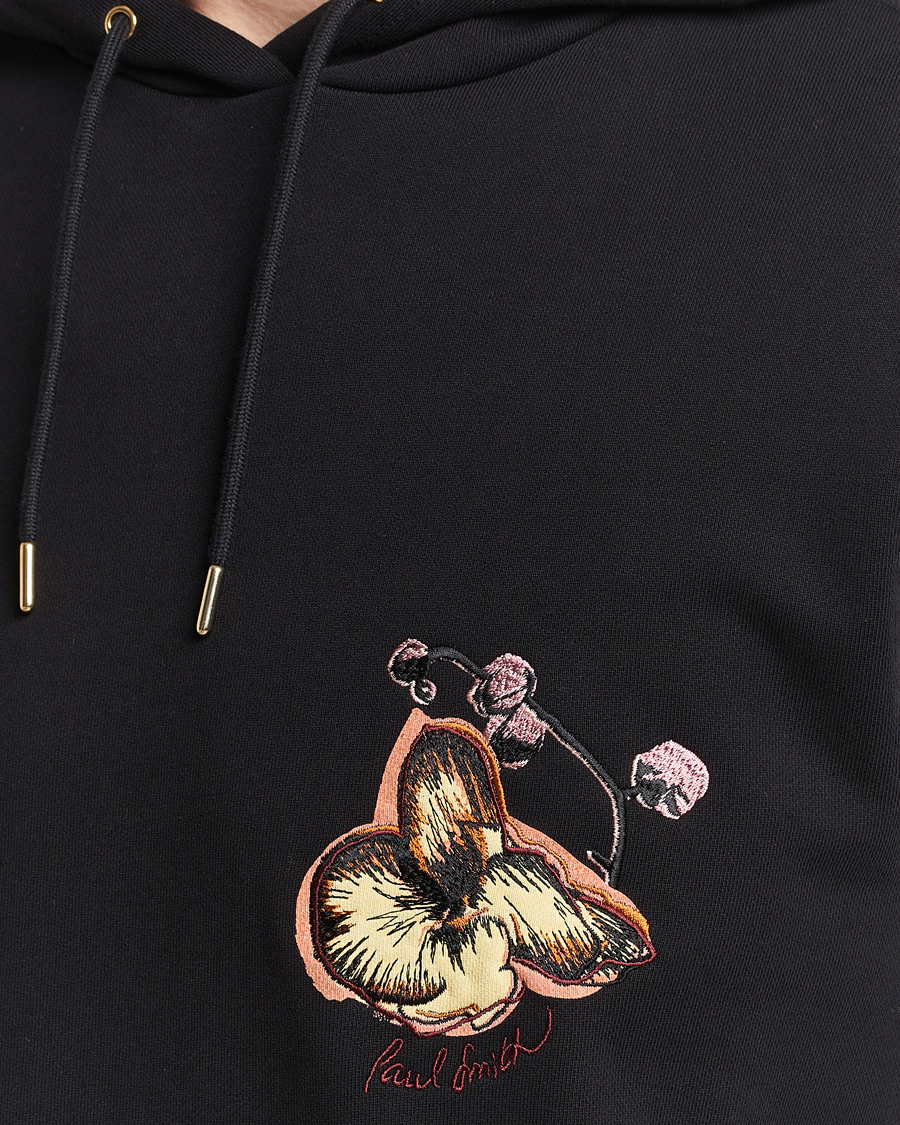 Herre | Trøjer | Paul Smith | Printed Orchid Hoodie Black
