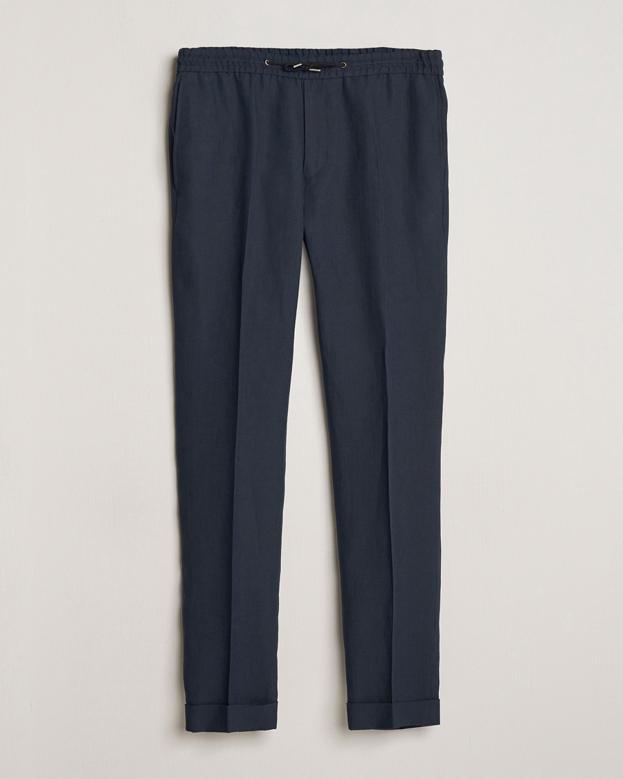 Herre | Bukser | Paul Smith | Linen Drawstring Trousers Navy