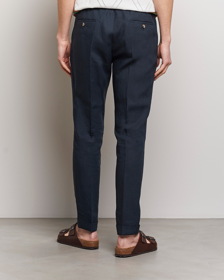 Herre | Bukser | Paul Smith | Linen Drawstring Trousers Navy