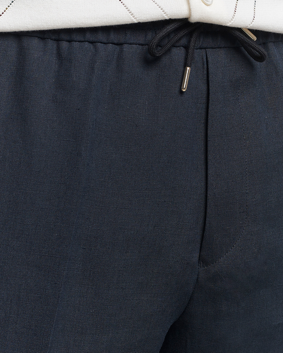 Herre | Bukser | Paul Smith | Linen Drawstring Trousers Navy