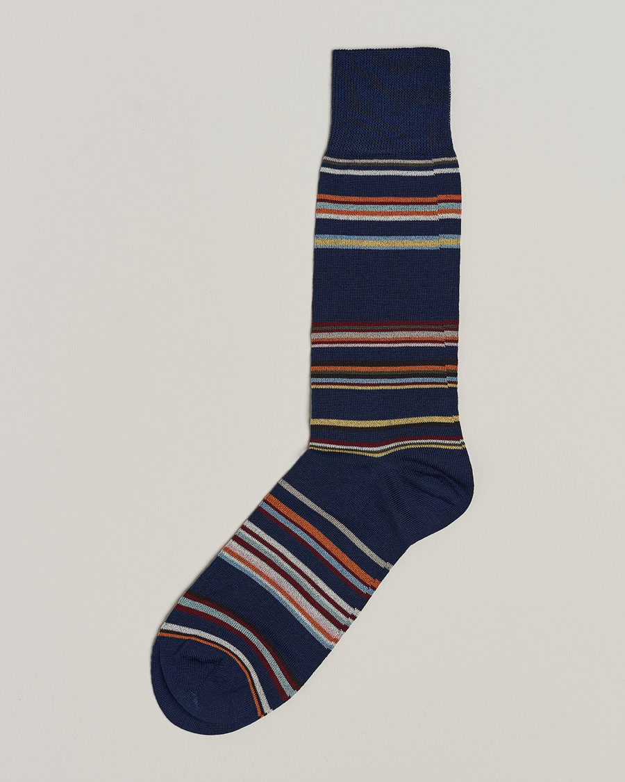 Herre | Undertøj | Paul Smith | Flavio Signature Stripe Socks Blue