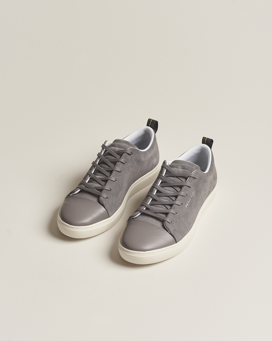 Herre | Sko i ruskind | PS Paul Smith | Lee Cap Toe Suede Sneaker Grey