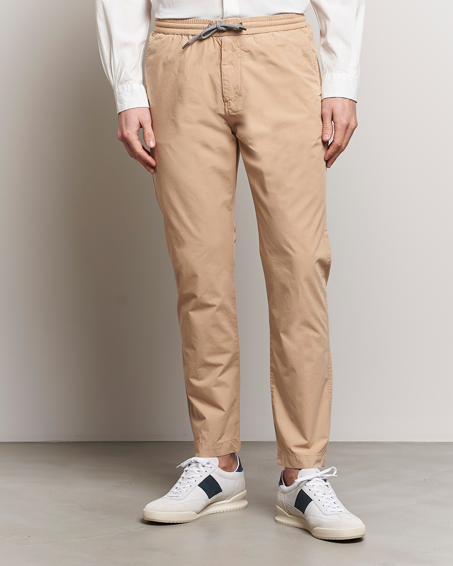 Herre | Tøj | PS Paul Smith | Cotton Drawstring Trousers Beige