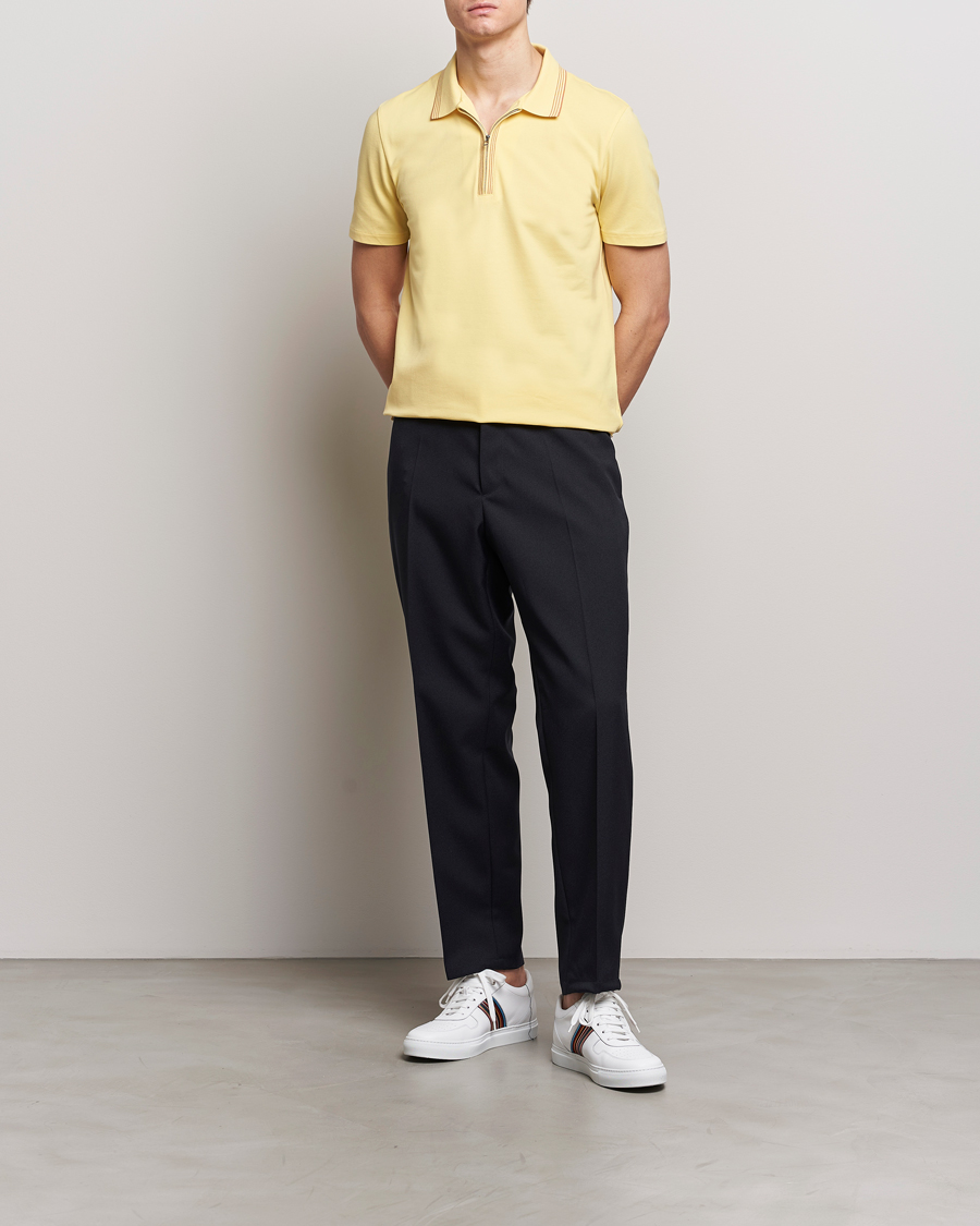 Herre | Polotrøjer | PS Paul Smith | Regular Fit Half Zip Polo Yellow