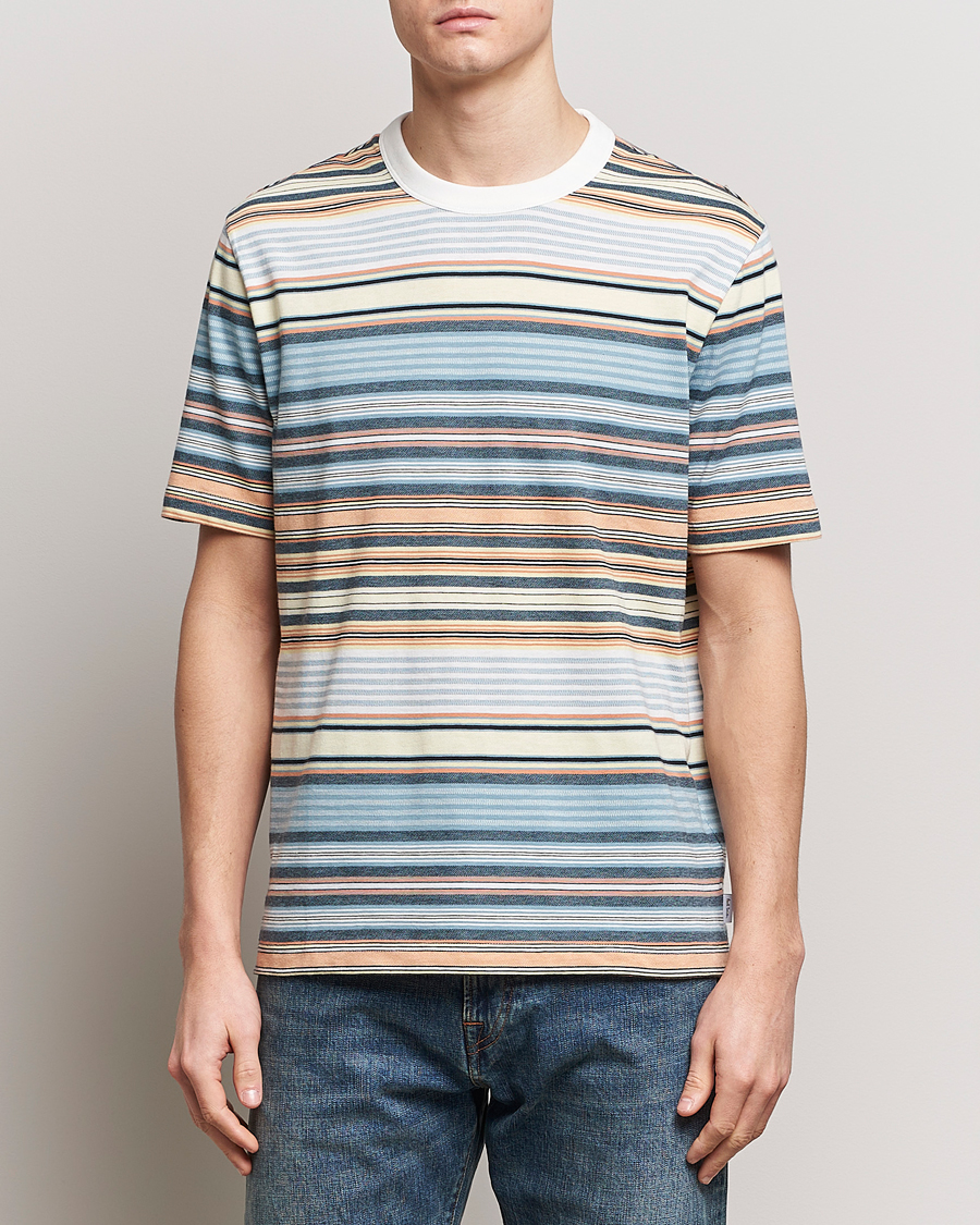 Herre | T-Shirts | PS Paul Smith | Striped Crew Neck T-Shirt Multi