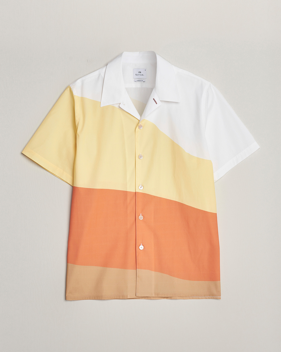 Herre | Skjorter | PS Paul Smith | Blocksstriped Resort Short Sleeve Shirt Multi