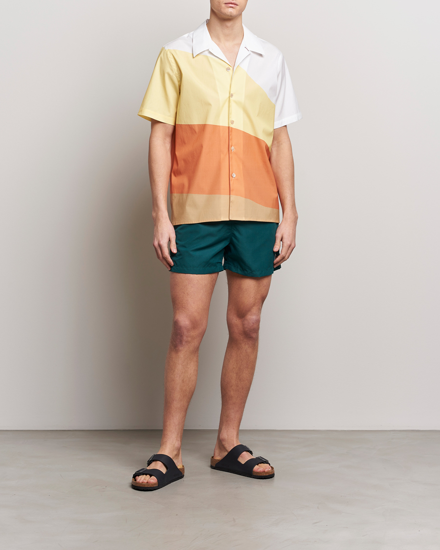Herre | Skjorter | PS Paul Smith | Blocksstriped Resort Short Sleeve Shirt Multi