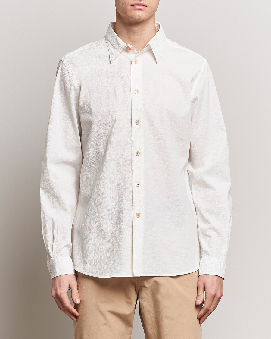 Herre | Afdelinger | PS Paul Smith | Regular Fit Seersucker Shirt White