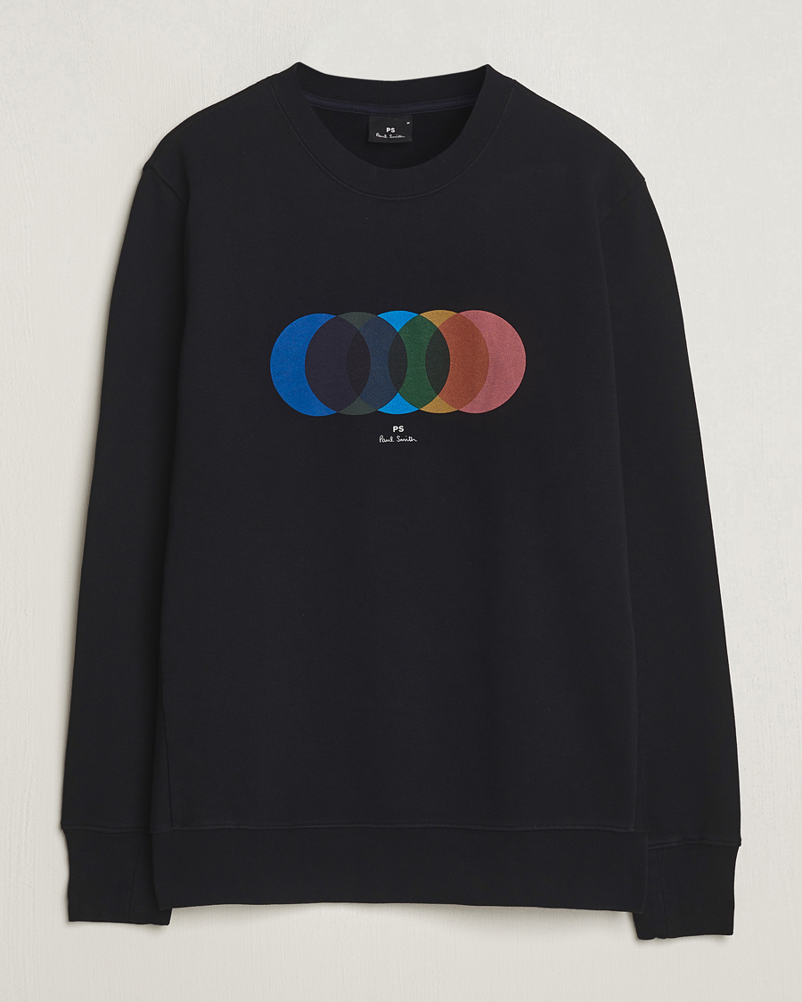 Herre | Trøjer | PS Paul Smith | Circles Crew Neck Sweatshirt Black