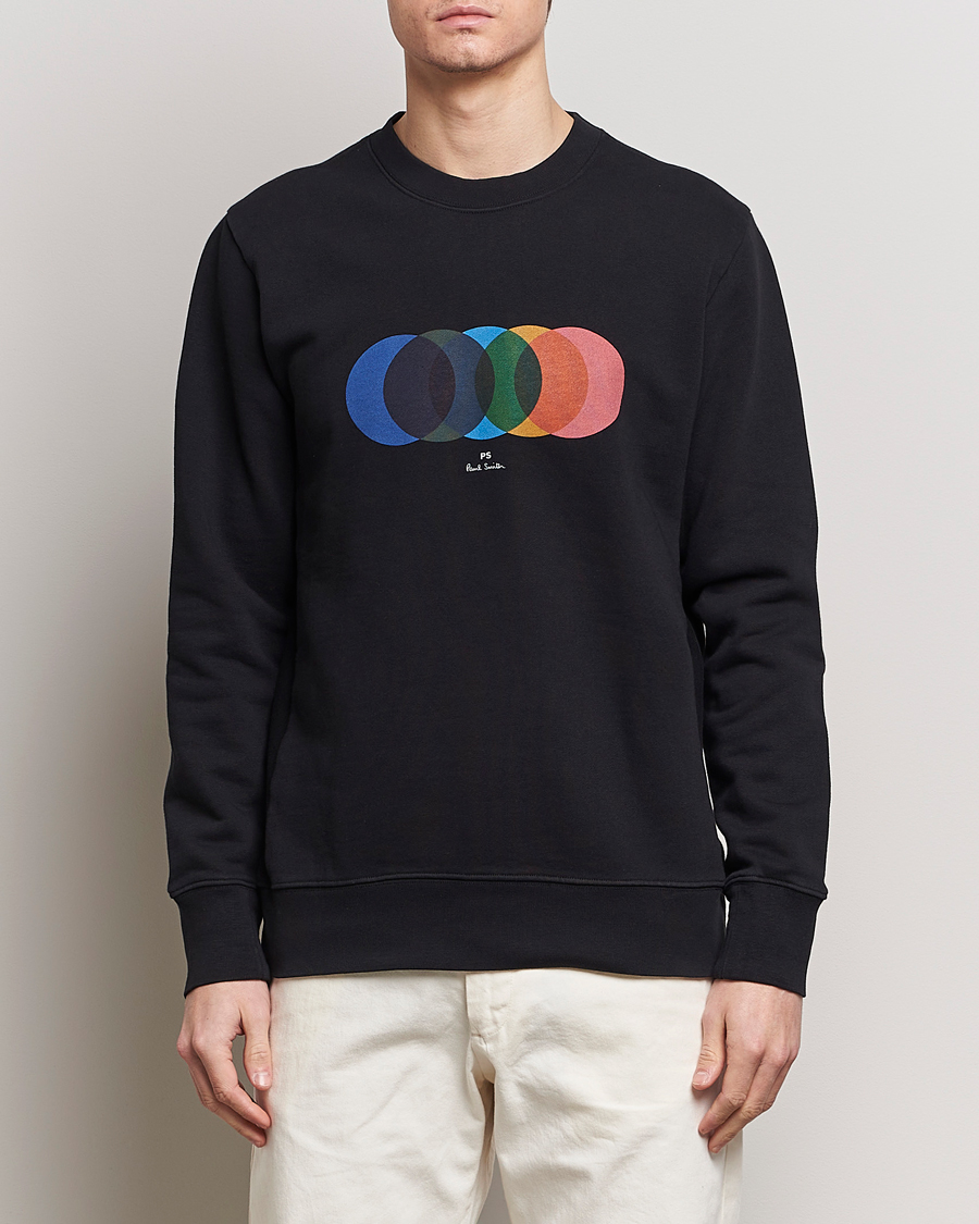 Herre | Afdelinger | PS Paul Smith | Circles Crew Neck Sweatshirt Black