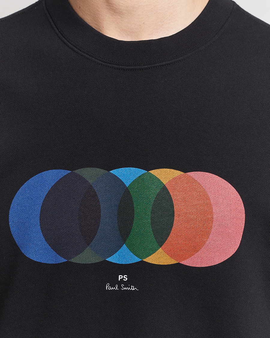 Herre | Trøjer | PS Paul Smith | Circles Crew Neck Sweatshirt Black