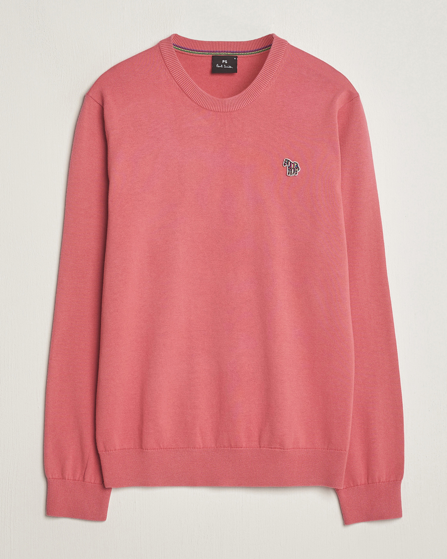 Herre | Trøjer | PS Paul Smith | Zebra Cotton Knitted Sweater Faded Pink