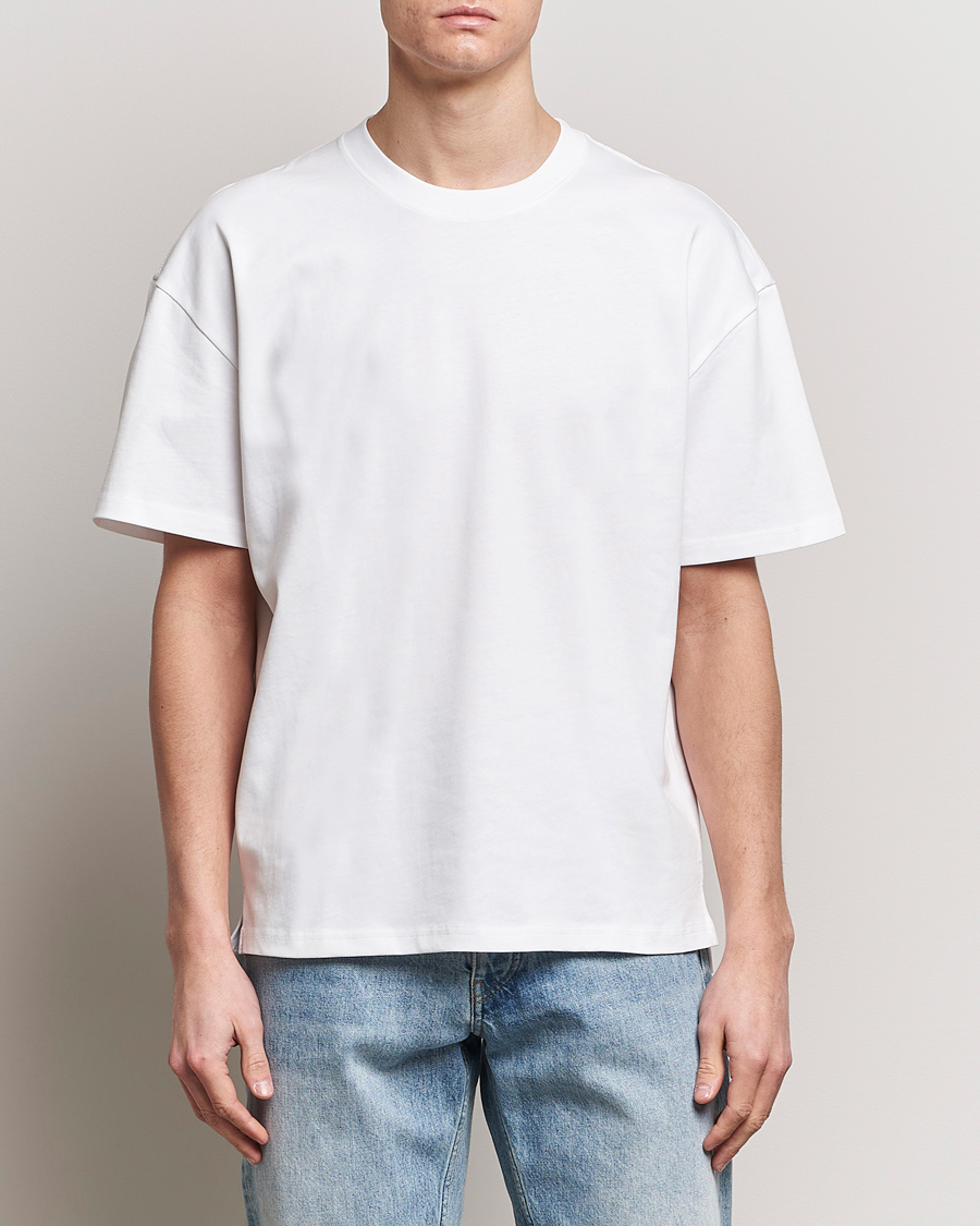 Herre | Kortærmede t-shirts | Bread & Boxers | Textured Heavy Crew Neck T-Shirt White