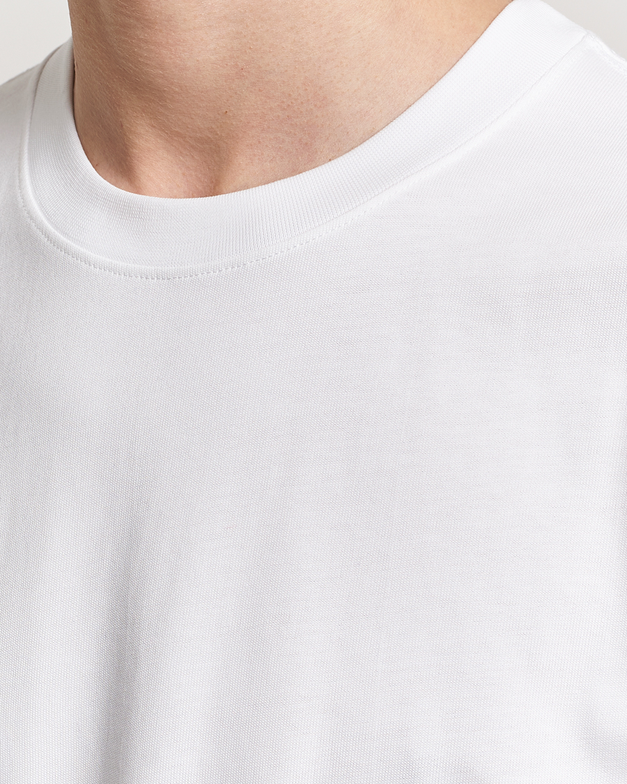 Herre | T-Shirts | Bread & Boxers | Textured Heavy Crew Neck T-Shirt White
