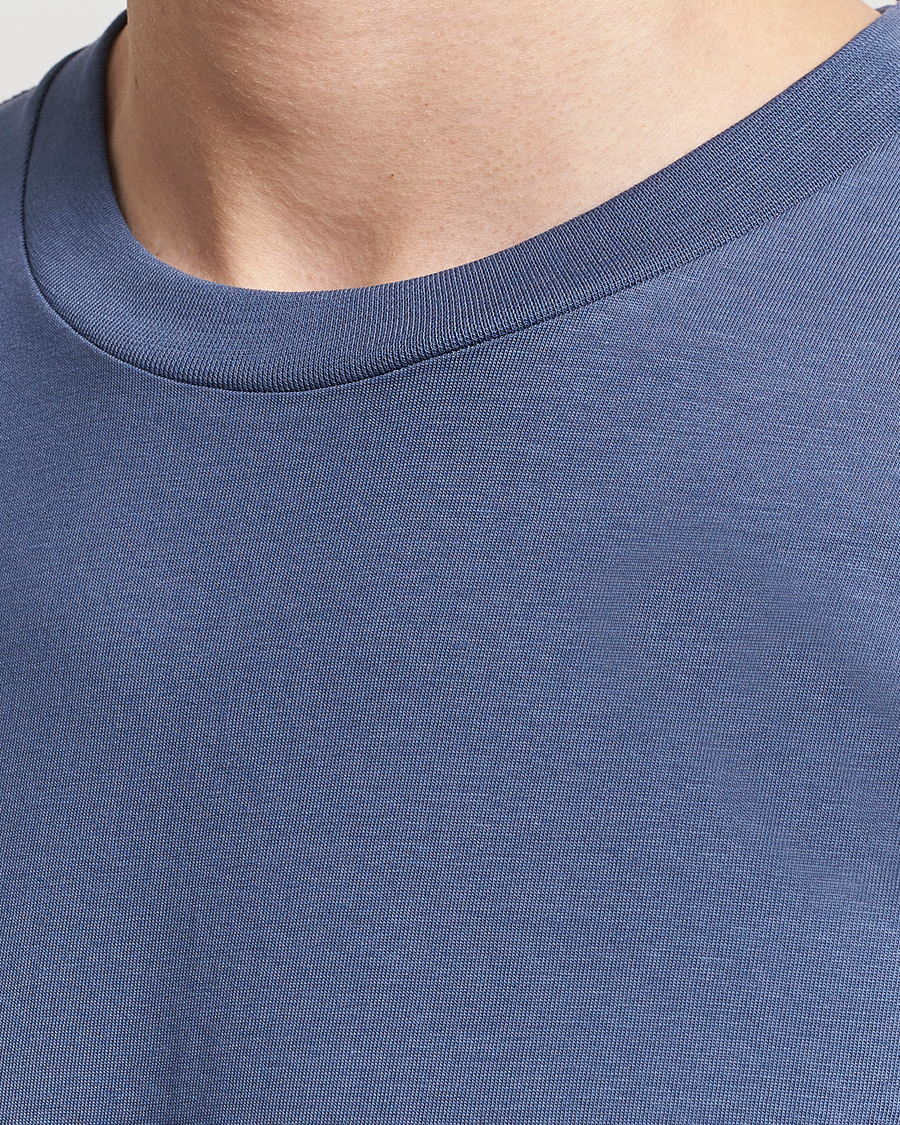 Herre | T-Shirts | Bread & Boxers | Crew Neck Regular T-Shirt Denim Blue