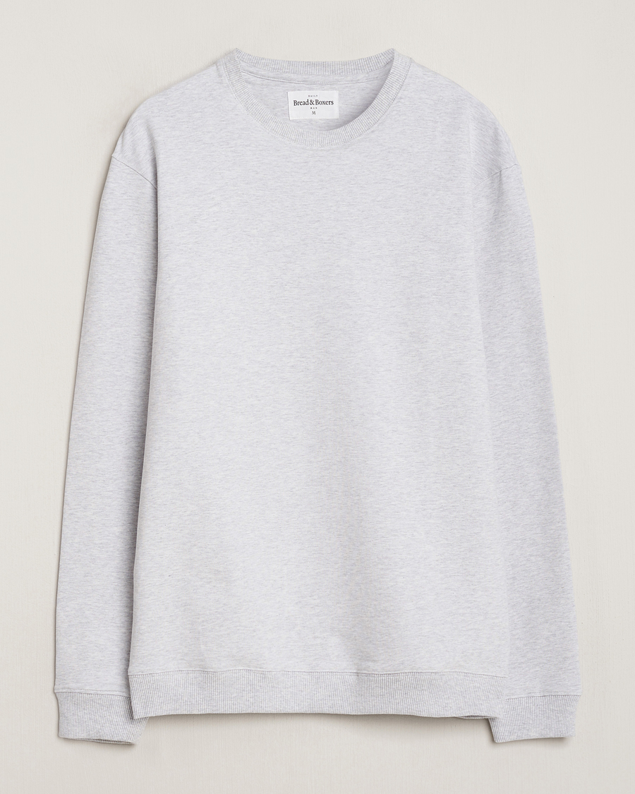 Herre | Trøjer | Bread & Boxers | Loungewear Crew Neck Sweatshirt Light Grey Melange
