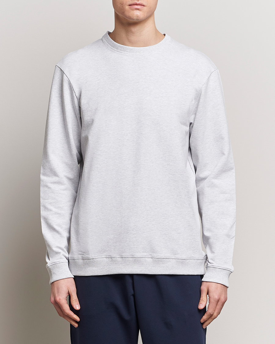 Herre | Bread & Boxers | Bread & Boxers | Loungewear Crew Neck Sweatshirt Light Grey Melange