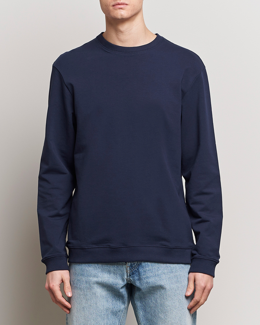 Herre | Bread & Boxers | Bread & Boxers | Loungewear Crew Neck Sweatshirt Navy Blue