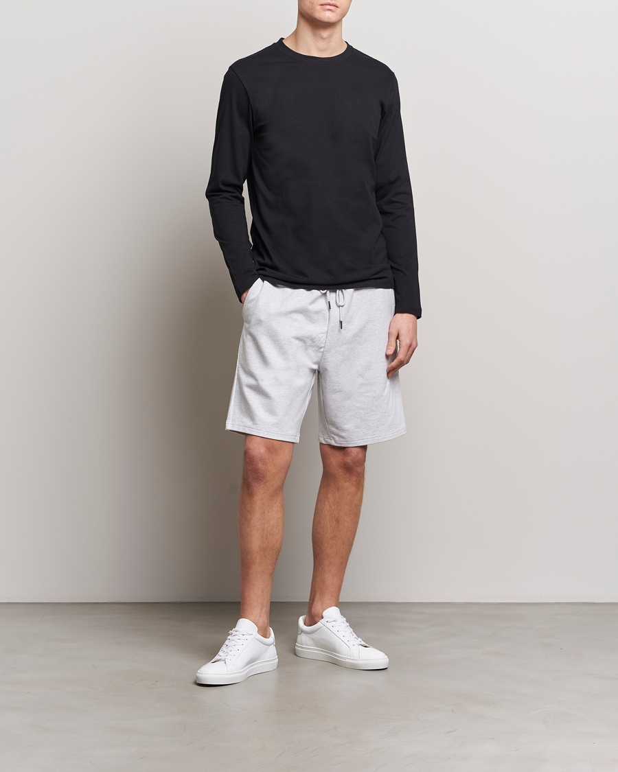 Herre | Shorts | Bread & Boxers | Loungewear Shorts Light Grey Melange